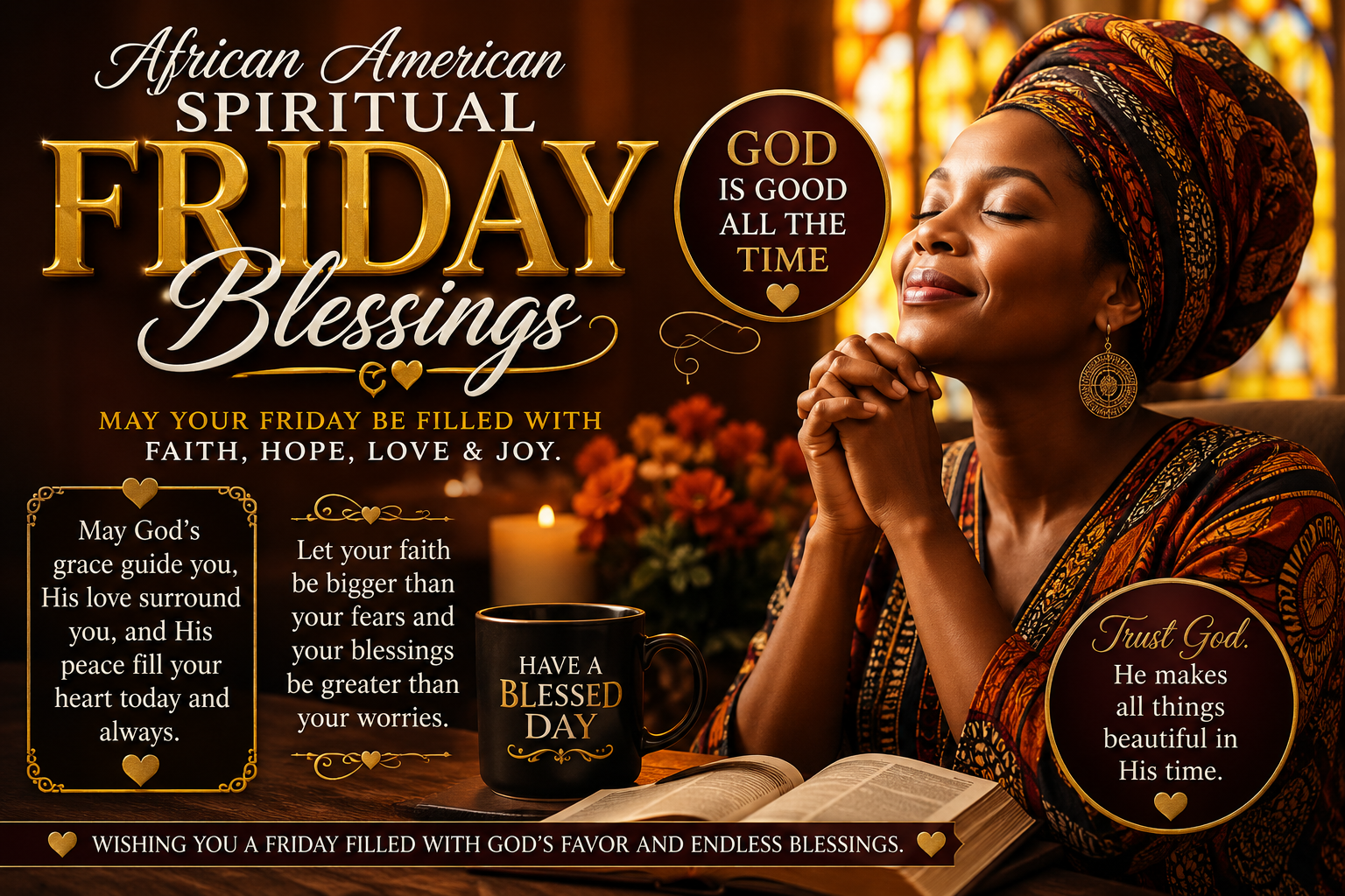 African American Spiritual Friday Blessings: Uplifting Quotes to Share