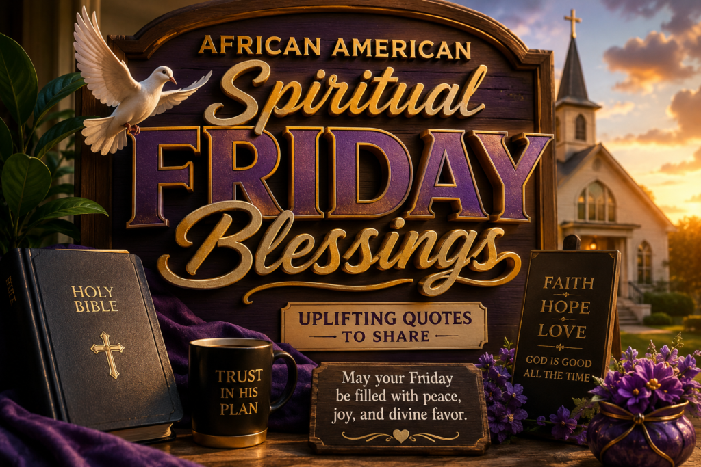 African American Spiritual Friday Blessings: Uplifting Quotes to Share