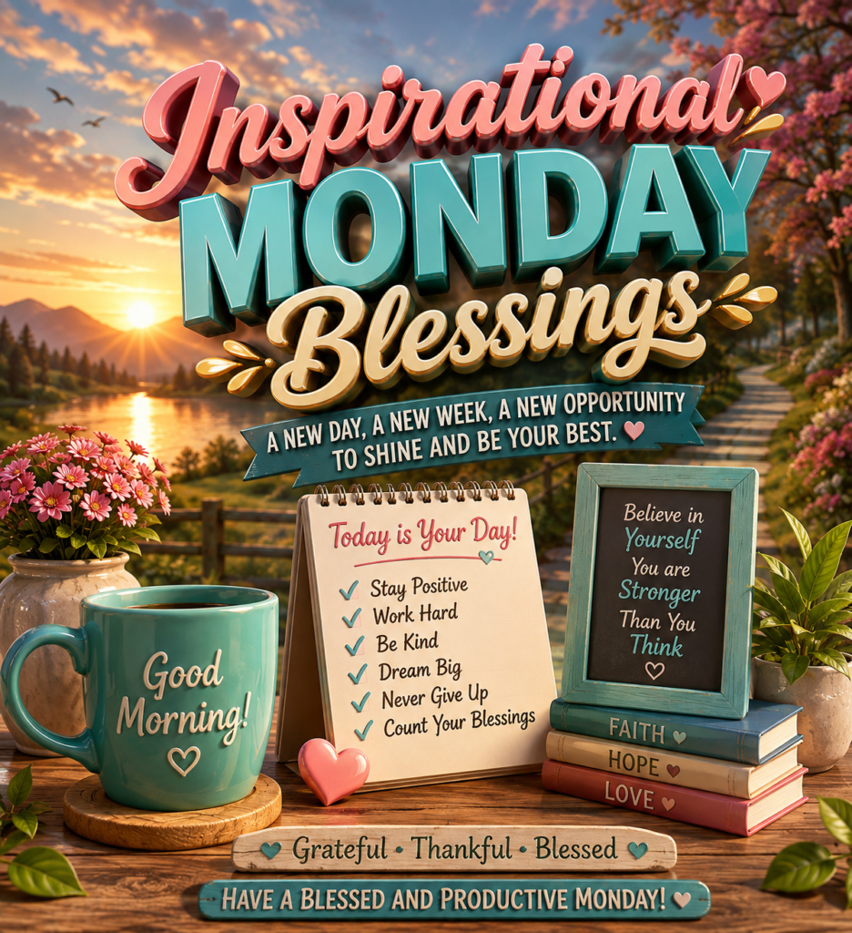 Inspirational Monday Blessings