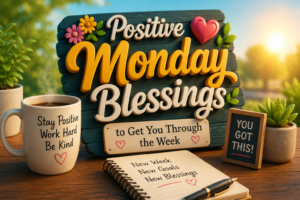 Positive Monday Blessingsto Get You Throughthe Week