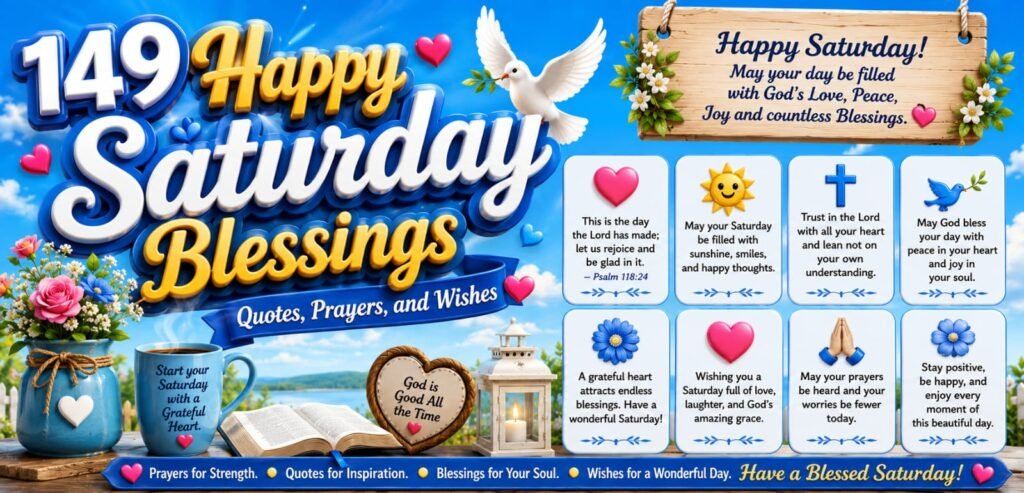 149 Happy Saturday Blessings Quotes, Prayers, and Wishes