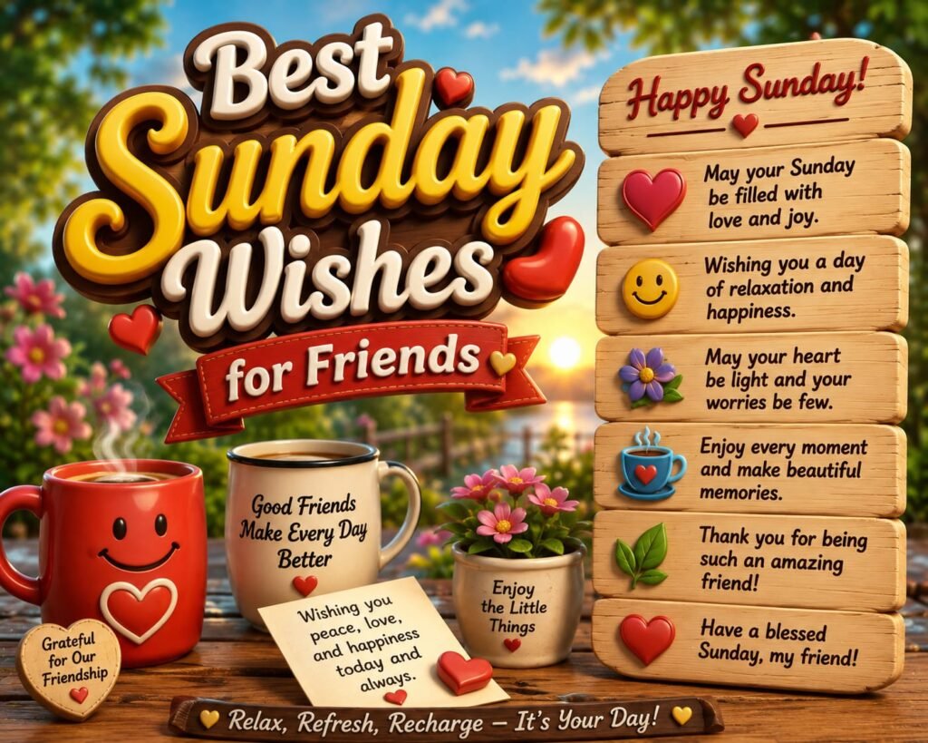 Best Sunday Wishes for Friends