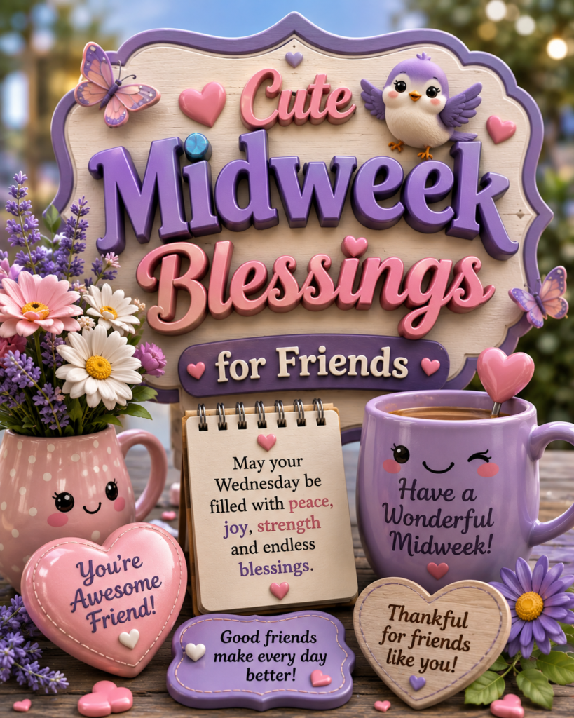 Cute Midweek Blessings for Friends
