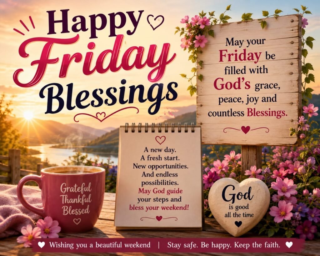 130 Happy Friday Blessings, Images and Quotes for the Weekend