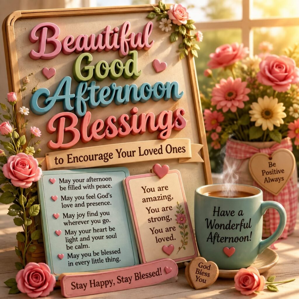Beautiful Good Afternoon Blessings to Encourage Your Loved Ones