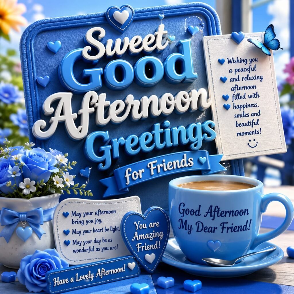 Sweet Good Afternoon Greetings for Friends