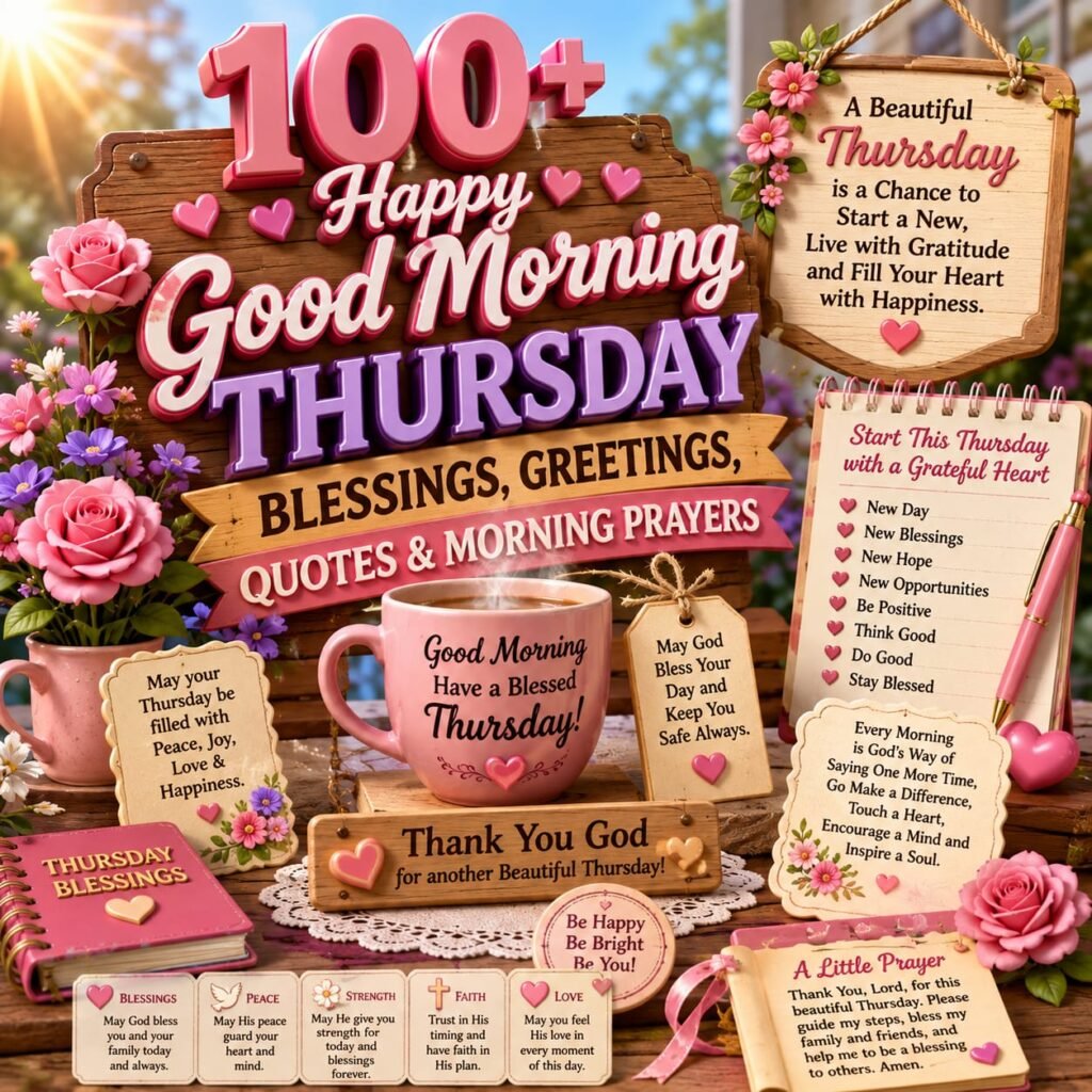 100+ Happy Good Morning Thursday Blessings, Greetings, Quotes & Morning Prayers