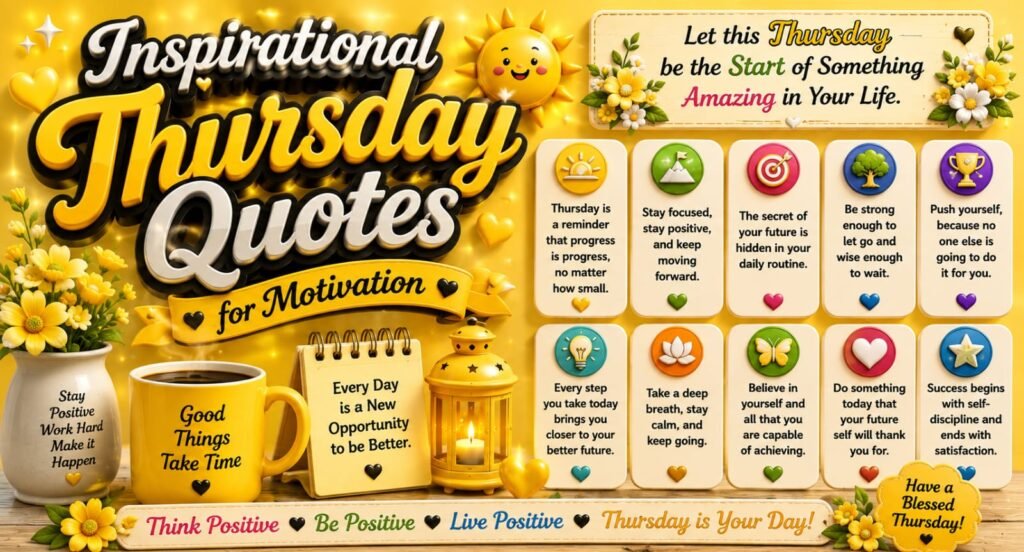 Inspirational Thursday Quotes for Motivation