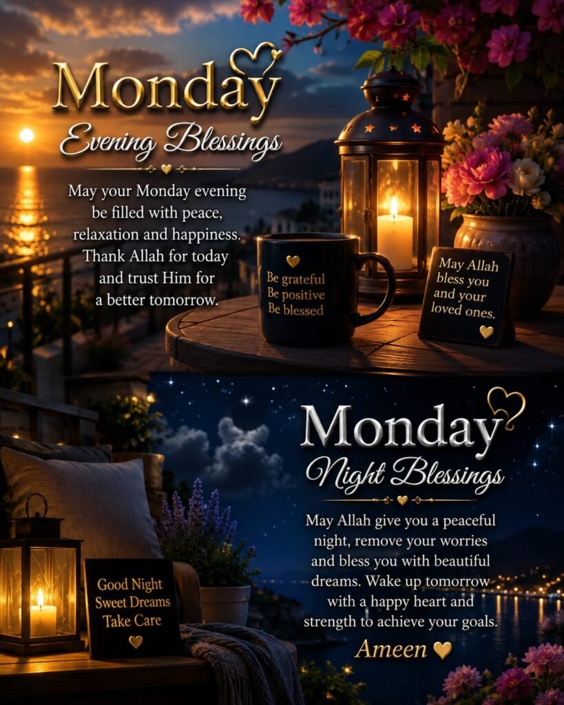 Monday Evening and Night Blessings