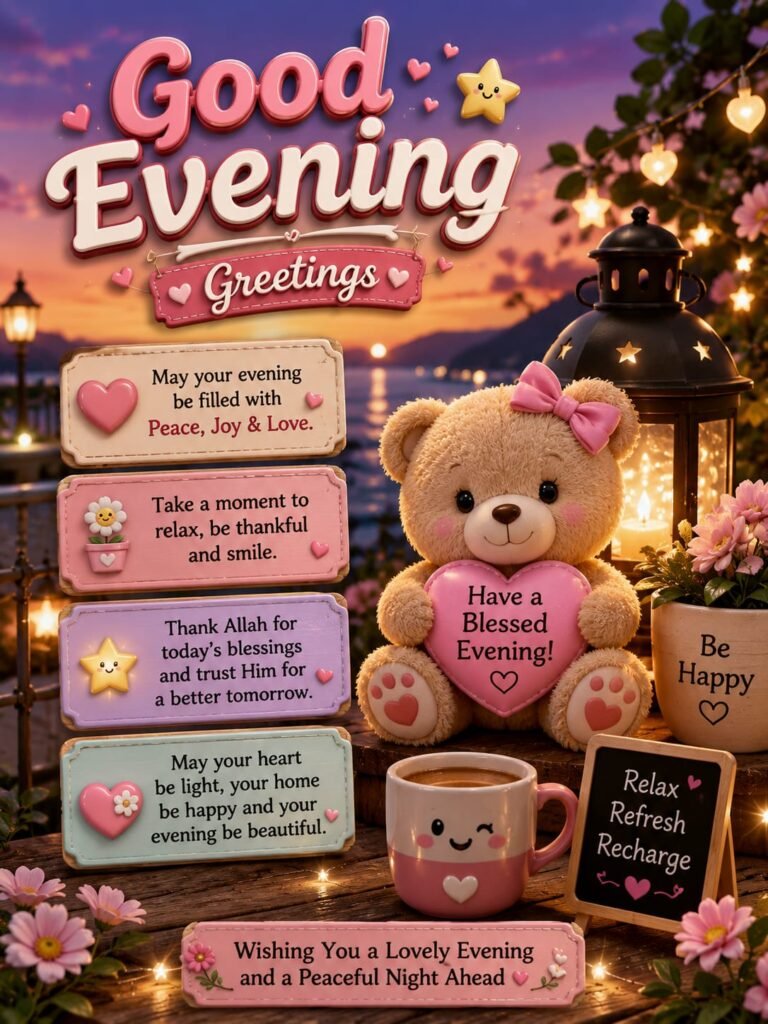 Cute Good Evenig Greetings