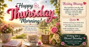 Happy Good Morning Thursday Blessings, Greetings, Quotes & Morning Prayers