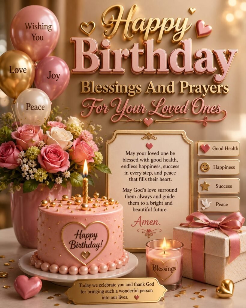 Happy Birthday Blessings And Prayers For Your Loved Ones