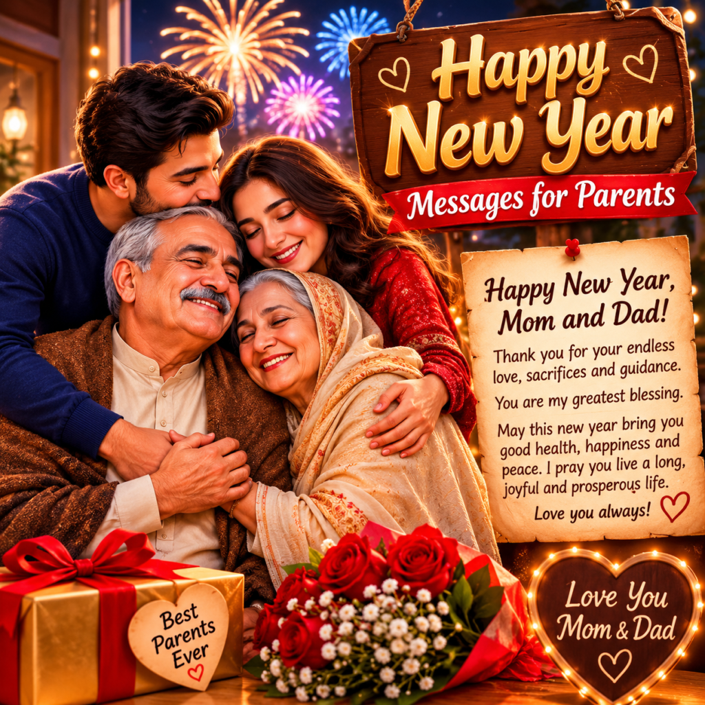 Happy New Year Messages for Parents