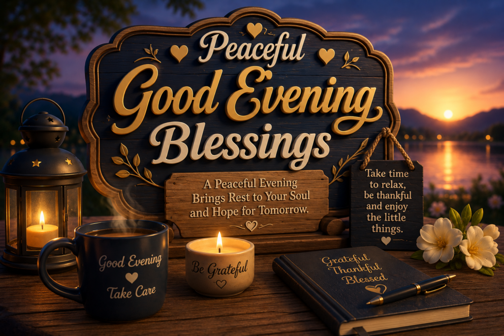Peaceful Good Evening Blessings, Images and Quotes