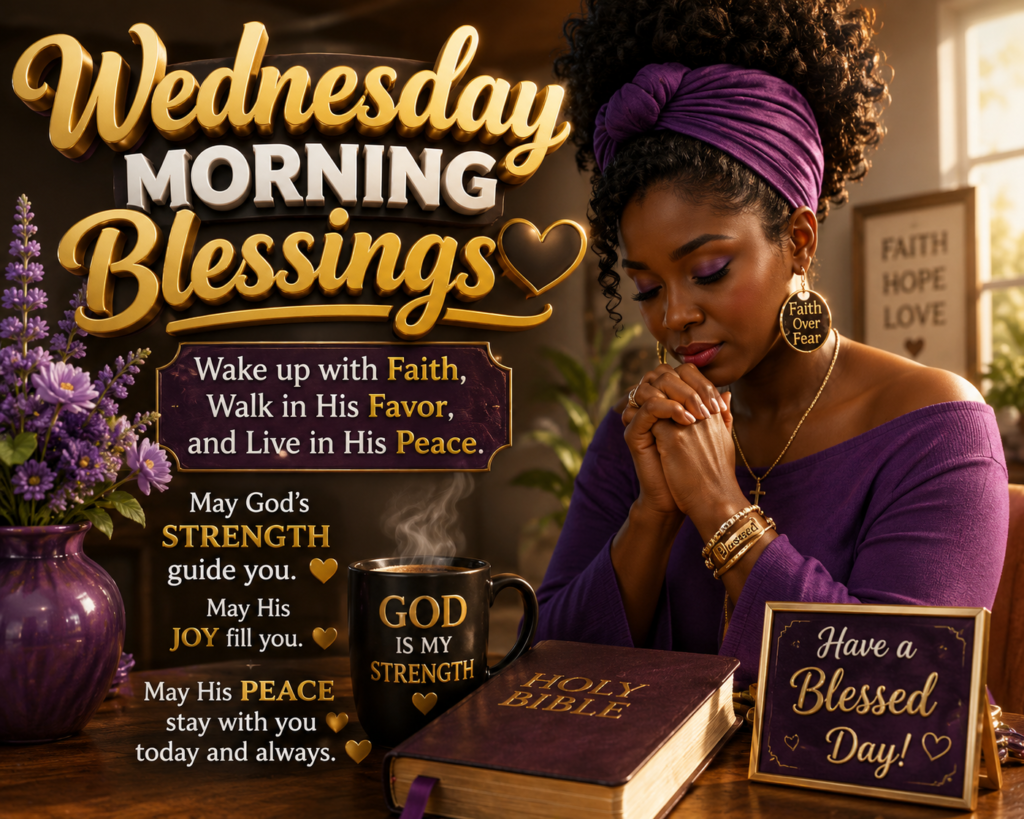 African American Powerful Wednesday Morning Blessings Images