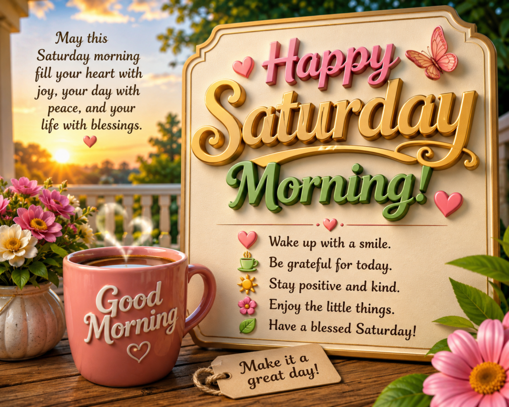 Happy Saturday Morning Images and Wishes