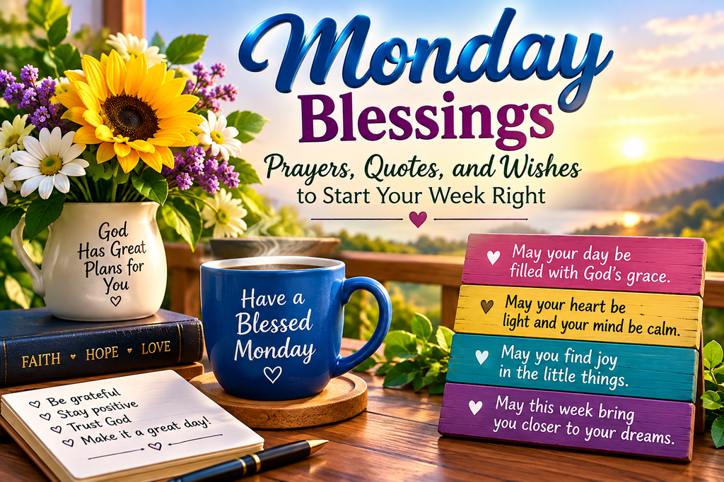 Monday Blessings, Prayers, Quotes, and Wishes to Start Your Week Right