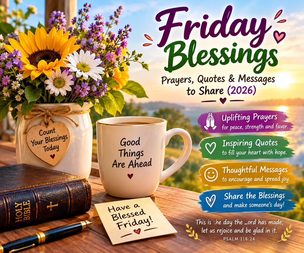 Friday Blessings: Prayers, Quotes & Messages to Share (2026)