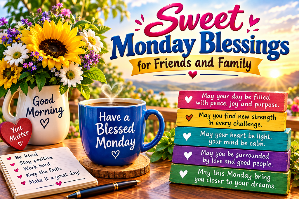 Sweet Monday Blessings for Friends and Family