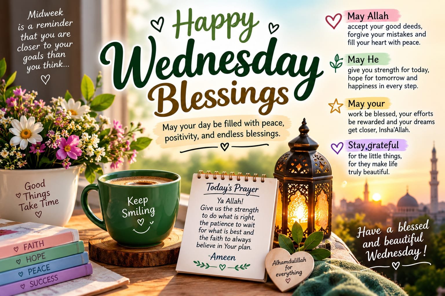 Best Wednesday Blessings Quotes, Prayers & Images for a Happy Midweek
