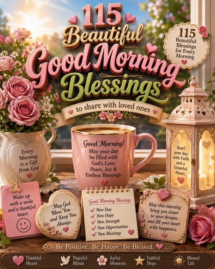 
115 Beautiful Good morning Blessings to Share With Loved Ones
