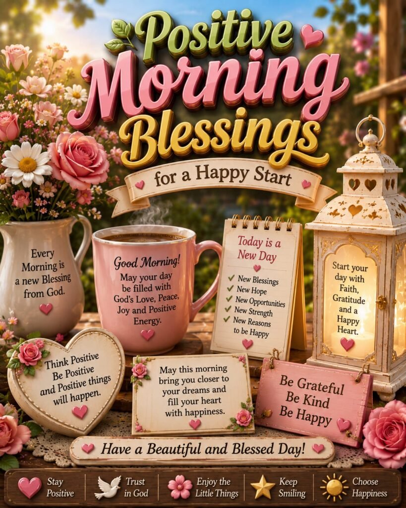 Positive Morning Blessings for a Happy Start
