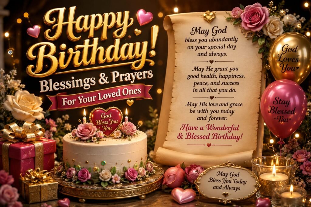 Happy Birthday Blessings And Prayers For Your Loved Ones