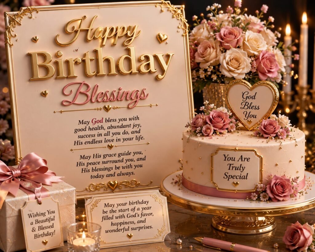 Elegant Happy Birthday Blessings Images
