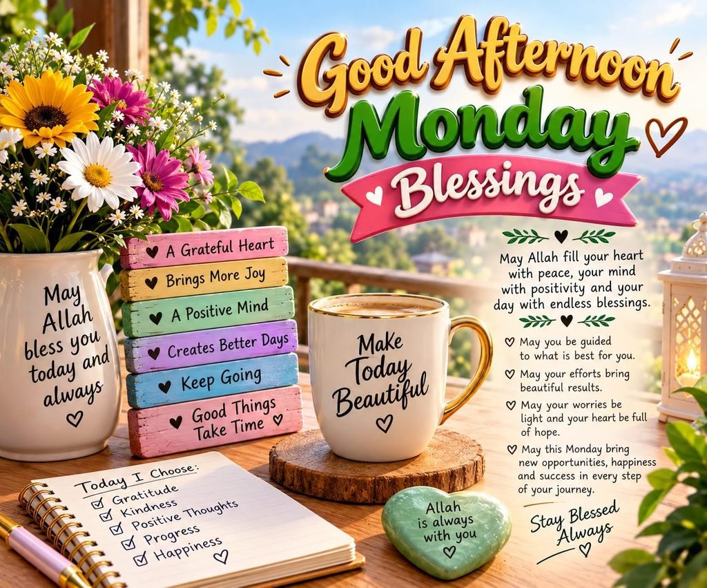 Good Afternoon Monday Blessings