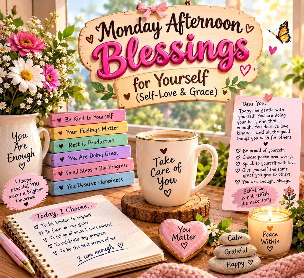 Monday Afternoon Blessings for Yourself (Self-Love & Grace)