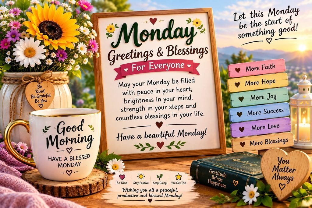 Monday Greetings and Blessings for Everyone