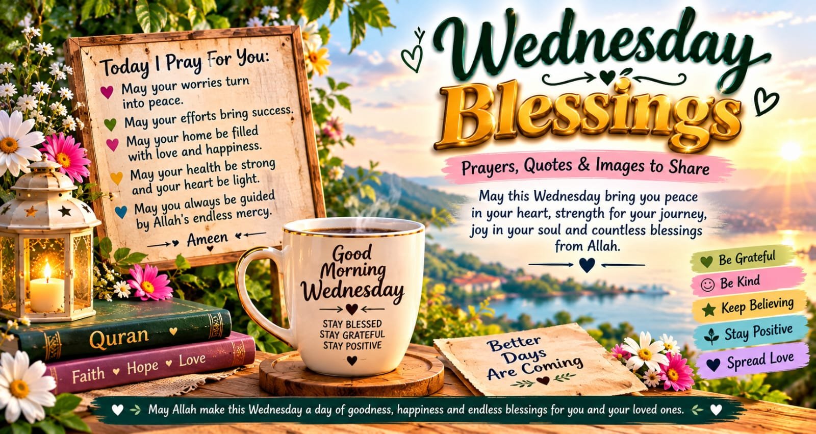 Wednesday Blessings: Prayers, Quotes & Images to Share