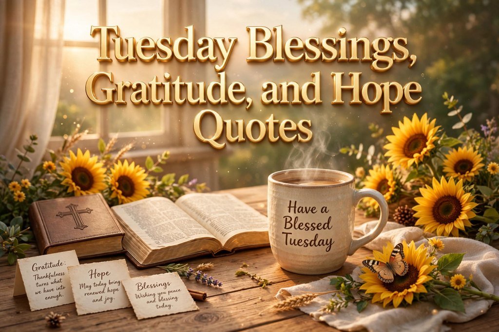 Tuesday Blessings, Gratitude, and Hope Quotes