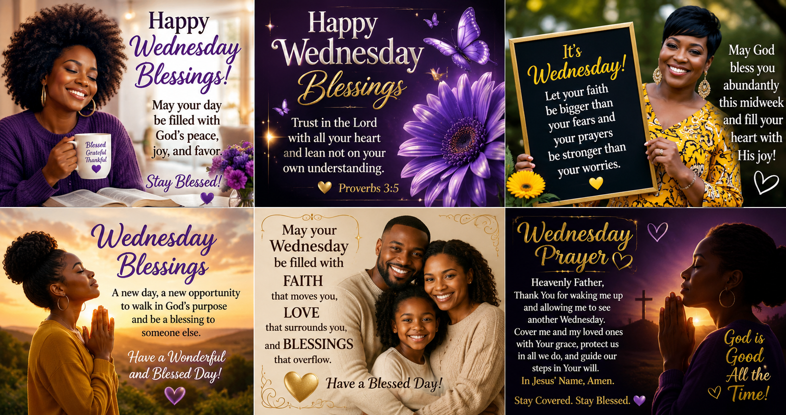 Uplifting African American Wednesday Blessings GIFs, Images & Quotes