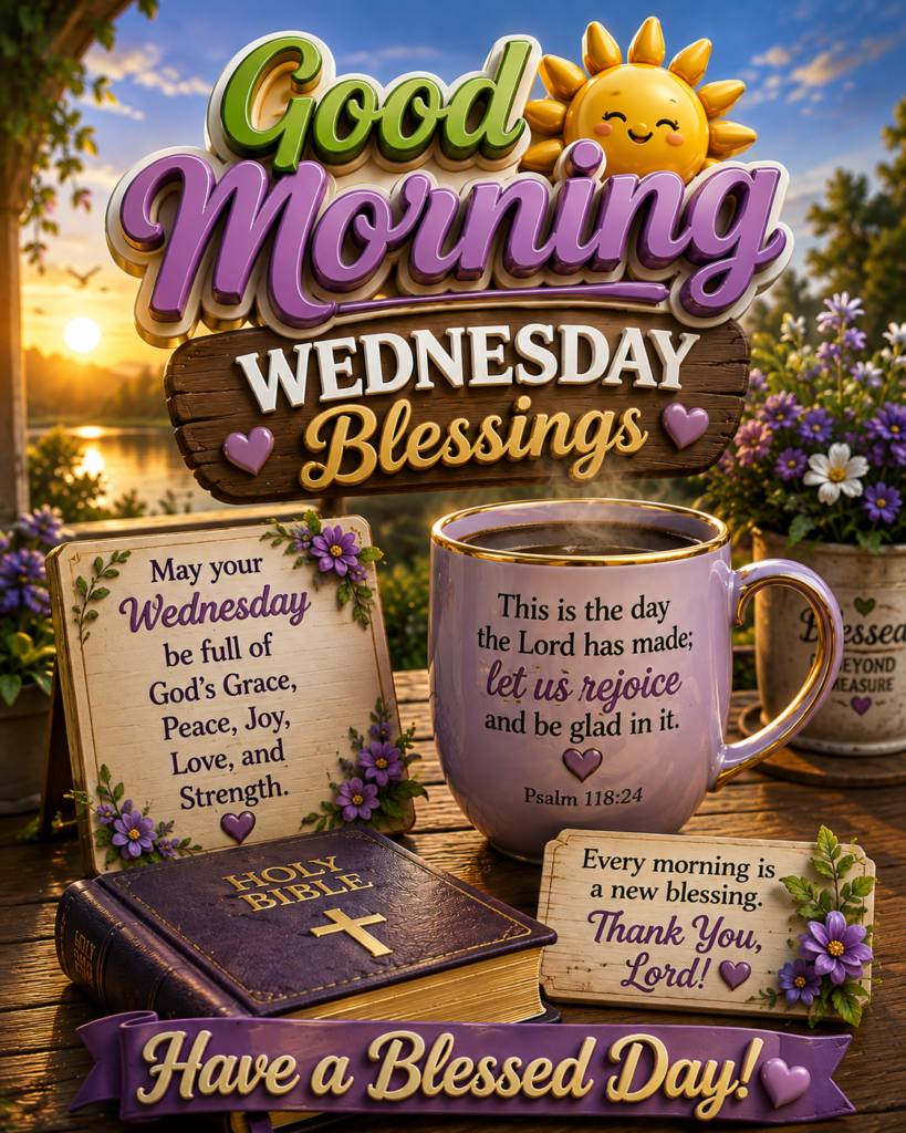 Good Morning Wednesday Blessings