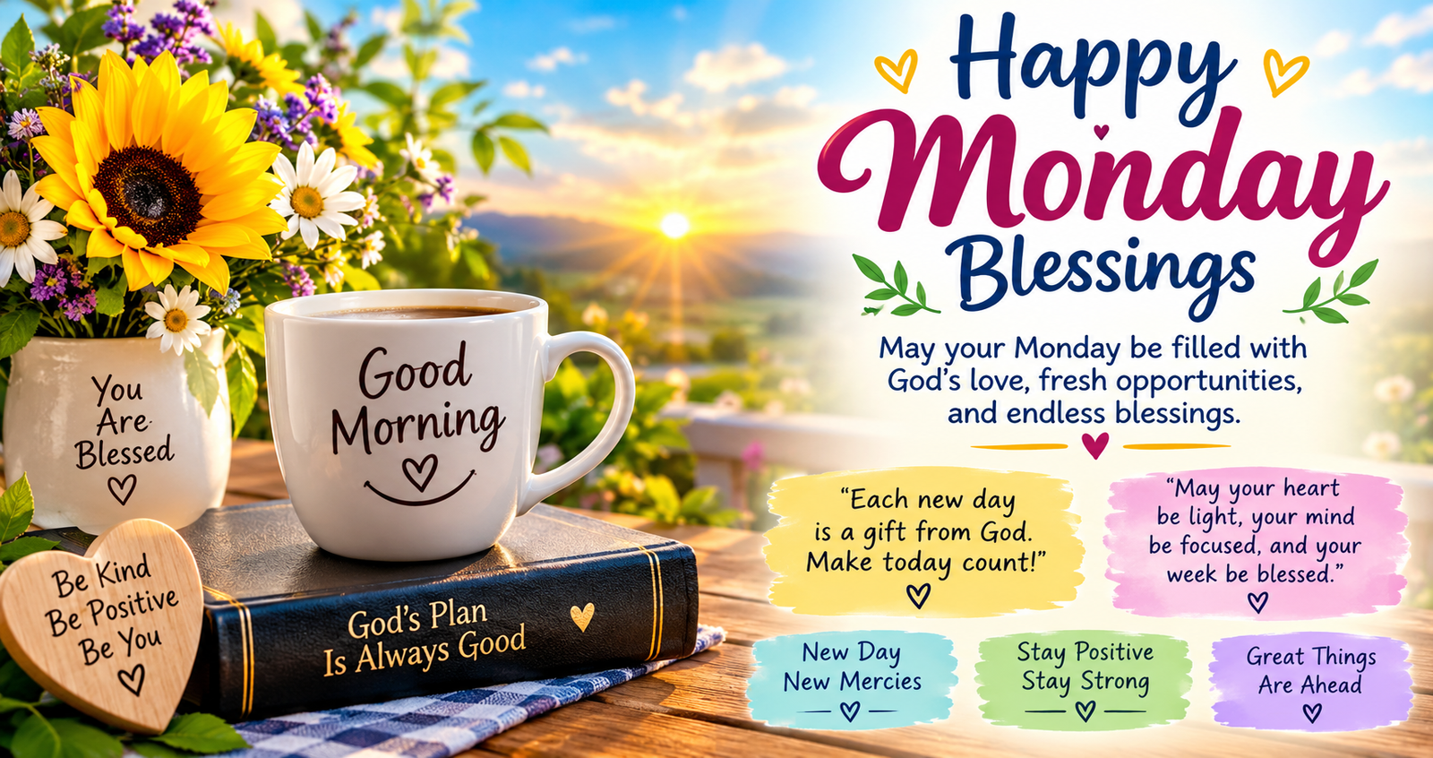 Happy Monday Blessings,Images and Quotes