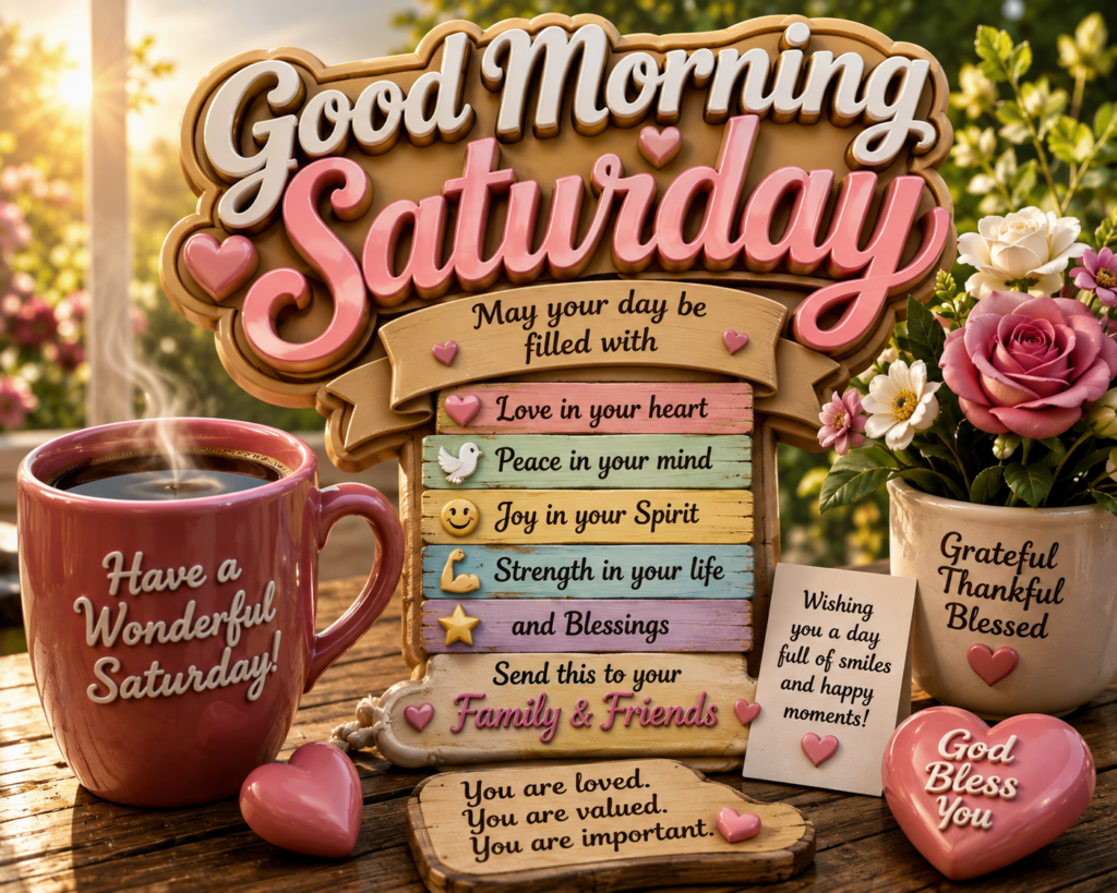 Good Morning Saturday Images for Family and Friends