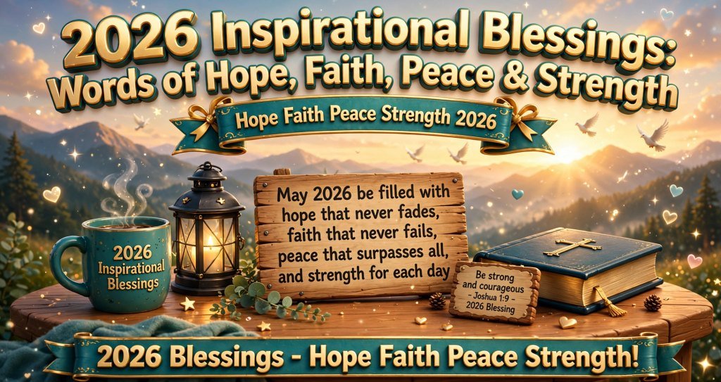2026 Inspirational Blessings: Words of Hope, Faith, Peace & Strength