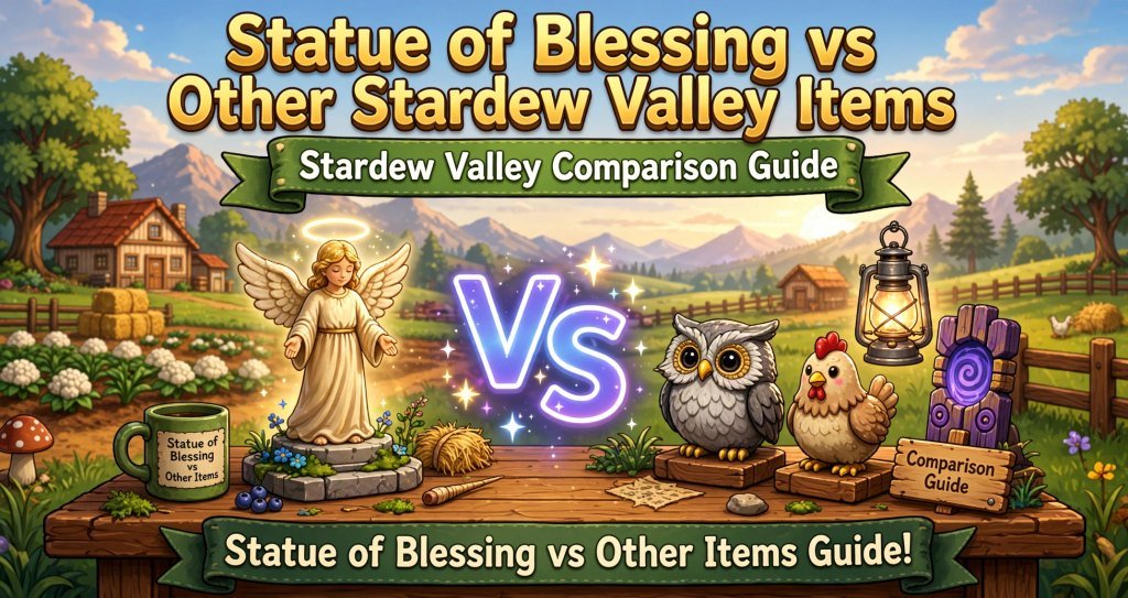 Statue of Blessing vs Other Stardew Valley Items