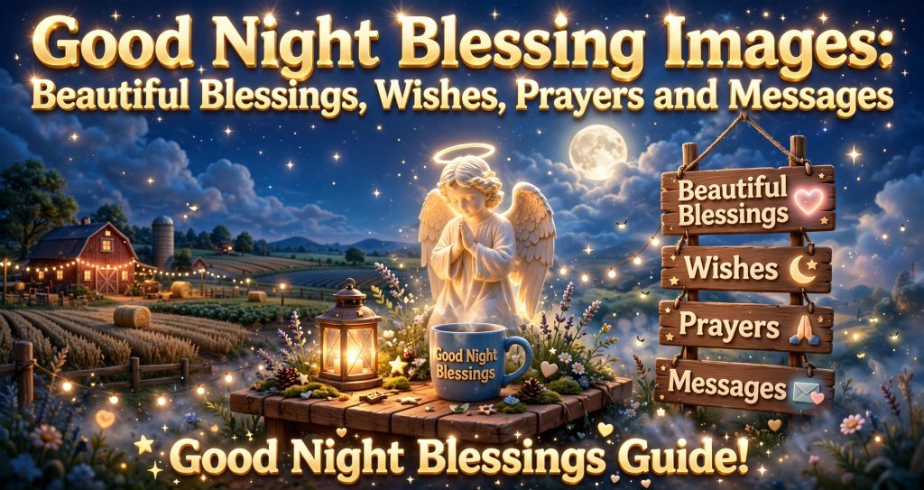 Good Night Blessing Images: Beautiful Blessings, Wishes, Prayers and Messages