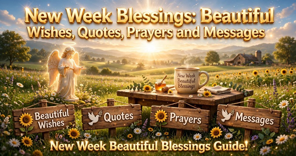 New Week Blessings: Beautiful Wishes, Quotes, Prayers and Messages