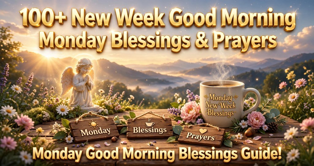 100+ New Week Good Morning Monday Blessings & Prayers