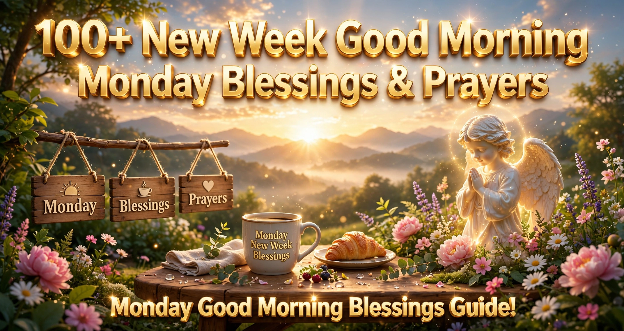 100+ New Week Good Morning Monday Blessings & Prayers