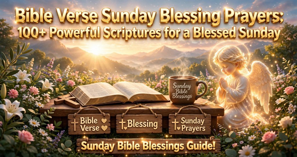 Bible Verse Sunday Blessing Prayers:  100+ Powerful Scriptures for a Blessed Sunday