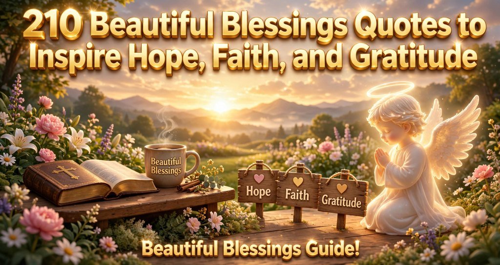 210 Beautiful Blessings Quotes to Inspire Hope, Faith, and Gratitude