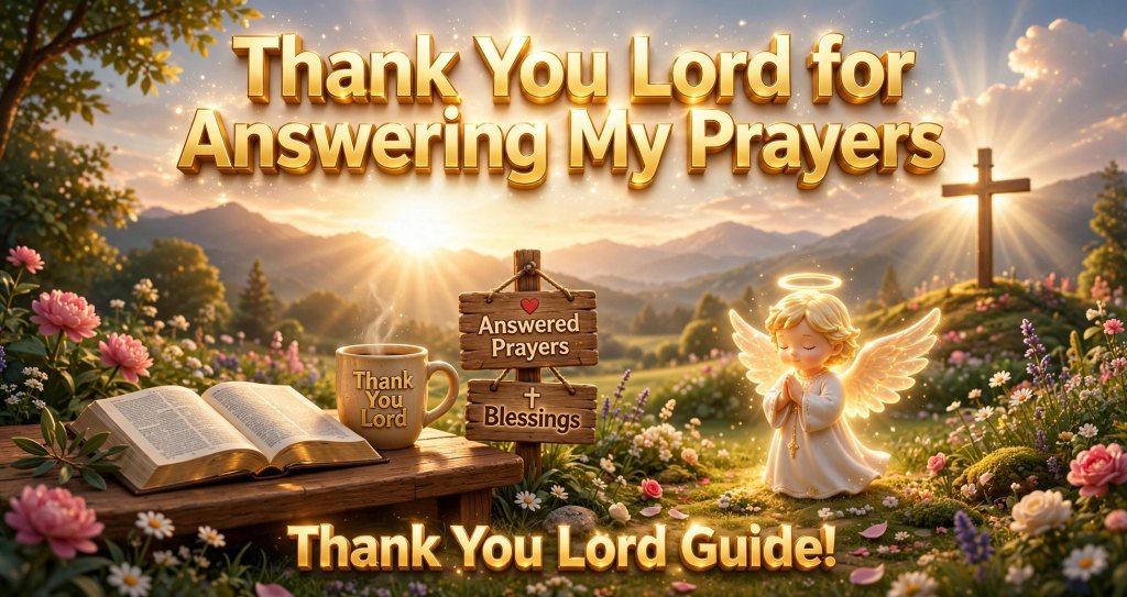Thank You Lord for Answering My Prayers