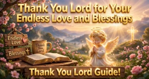 Thank You Lord for Your Endless Love and Blessings