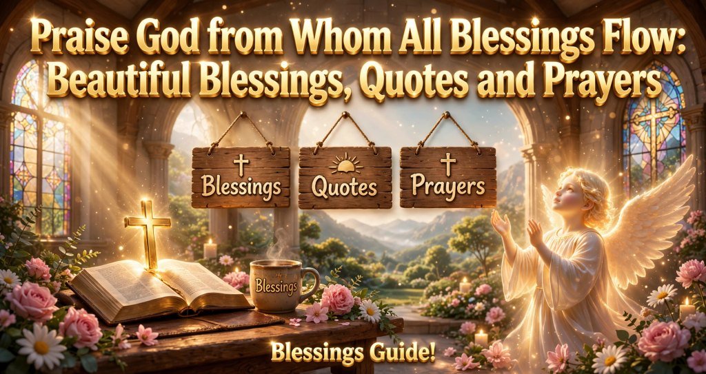 Praise God from Whom All Blessings Flow: Beautiful Blessings, Quotes and Prayers
