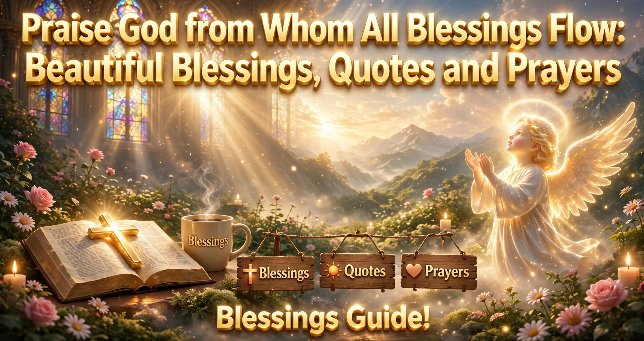 Praise God from Whom All Blessings Flow: Beautiful Blessings, Quotes and Prayers
