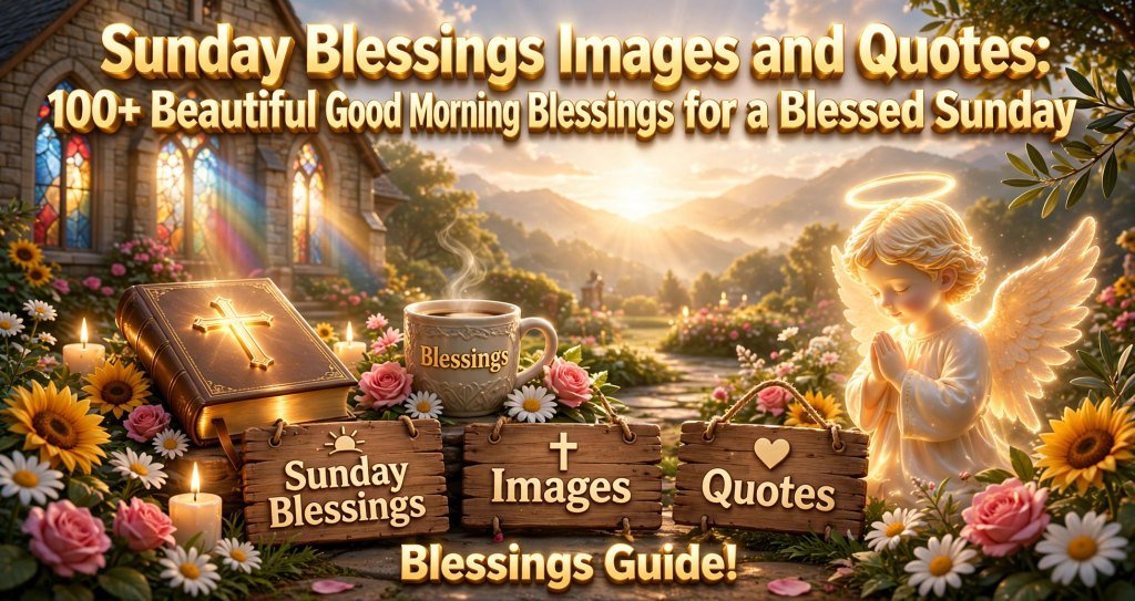 Sunday Blessings Images and Quotes: 100+ Beautiful Good Morning Blessings for a Blessed Sunday